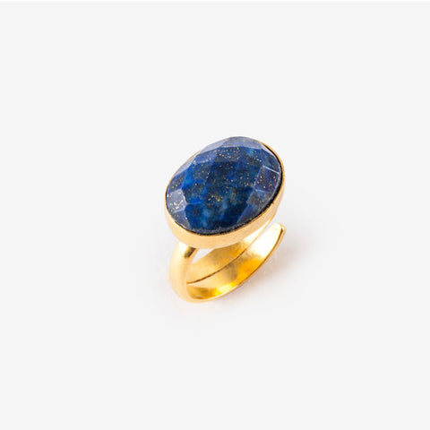 Medium Blue Chalcedony Bonbon Ring