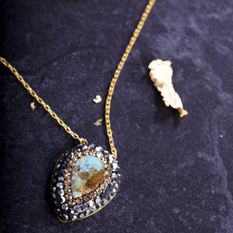 Persian Turquoise Necklace from sixforgold