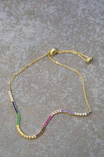 Prismatic Rainbow Bracelet