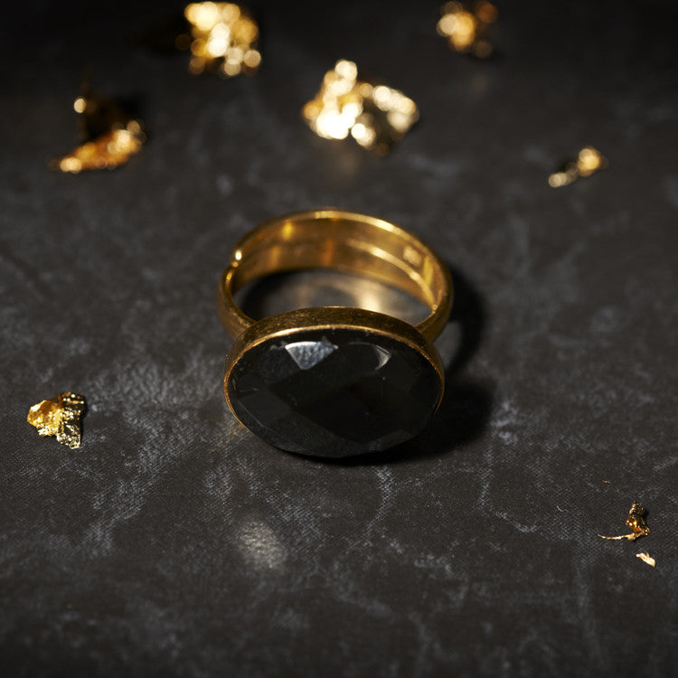 Black Onyx Bonbon Ring SVP Jewellery 