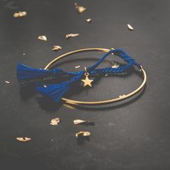 Cobalt Blue Cuff Bracelet Jiya Jewellery 