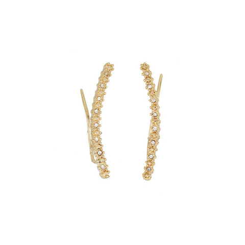 Gold Coral Earrings