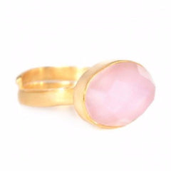 Pink Chalcedony Bonbon Ring SVP Jewellery 