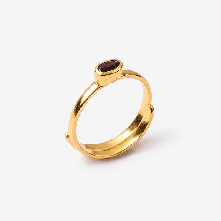 Garnet Sherbet Pip Ring SVP Jewellery 