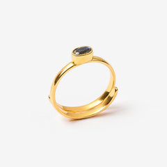 Labradorite Sherbit Pip Ring SVP Jewellery 
