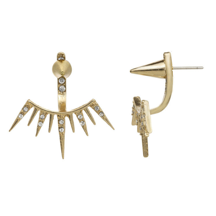 a.v.max Spiked Ear Jackets from sixforgold Boutique