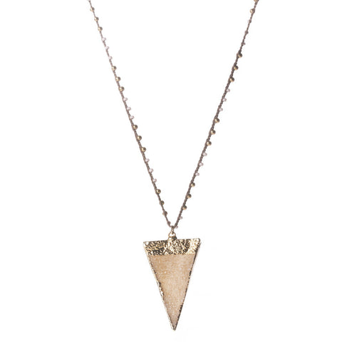 Moonstone Arrow Necklace