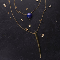 Heather Hawkins Gone Girl Necklace Blue Lapis from sixforgold