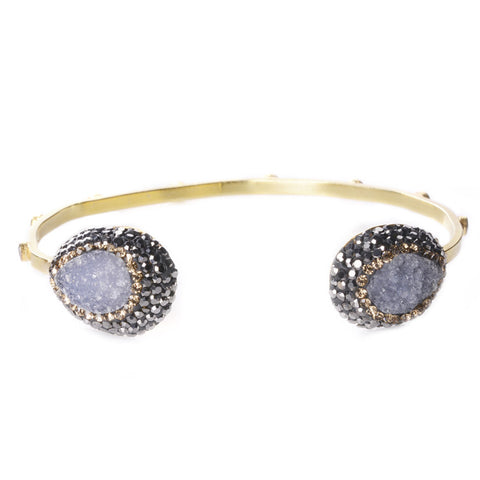 Pave Gold Hoops