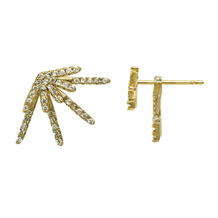 a.v.max Delicate Spiked Ear Jackets from sixforgold Boutique